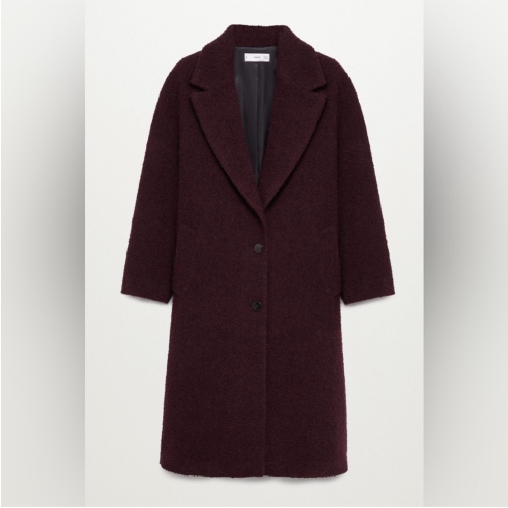 New with tag Mango burgundy Coat - Picture 16 of 16